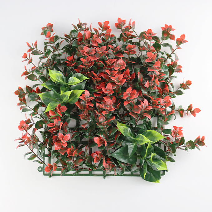 Le mur en plastique d'usine de verdure de panneaux engazonnent le contexte artificiel de mur d'herbe pour le décor d'intérieur de restaurant à la maison
