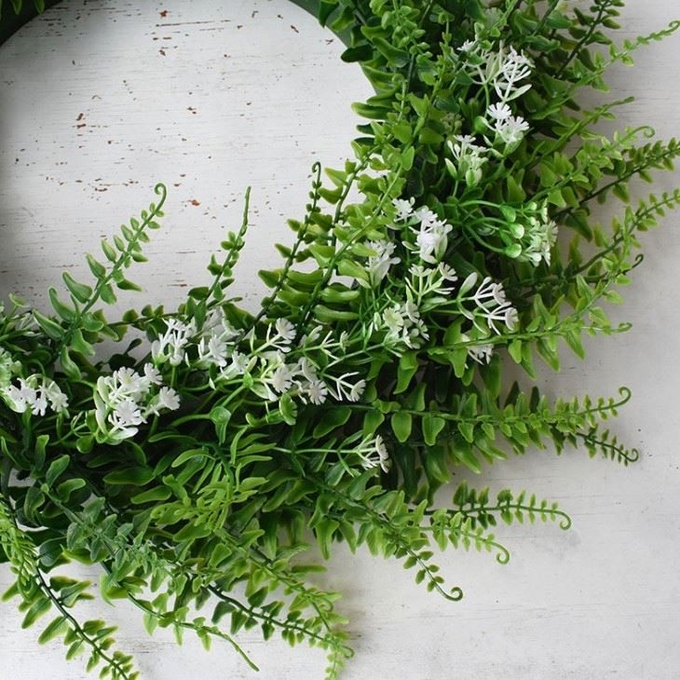 Panneaux de mur artificiels d'usine épousant la guirlande de porte de heurtoir de Garland Spring Wreath