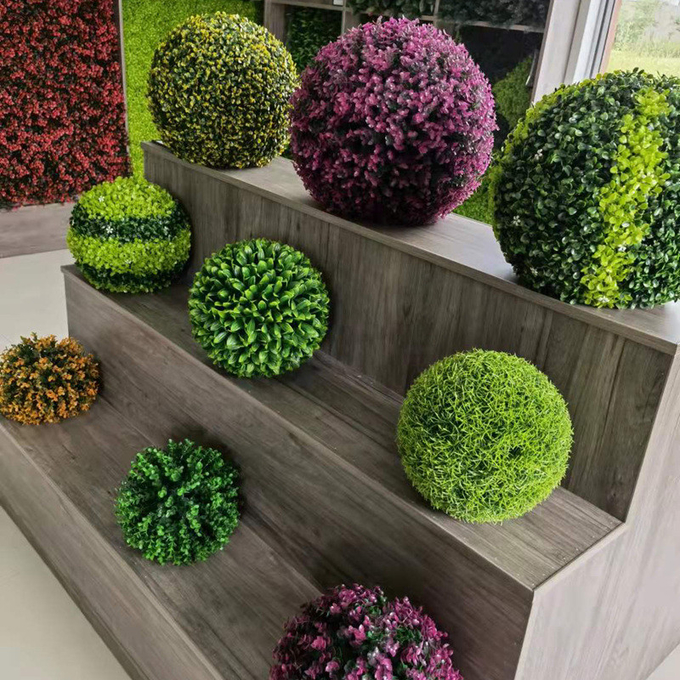 Boule de fleur de décoration d'usine de Milan Grass Wedding Hotel Plastic de simulation