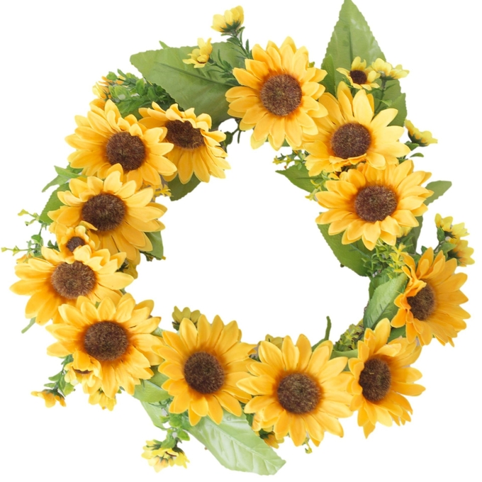 Guirlande artificielle de tournesol de Garland Leaves Plant pour la décoration à la maison