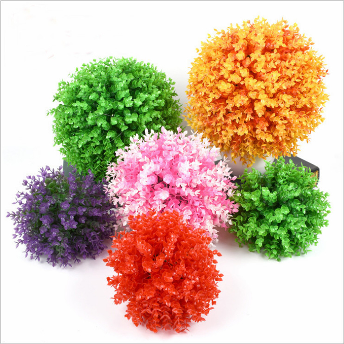 Fausse boule décorative d'intérieur artificielle bon marché d'herbe d'usine pour le décor à la maison