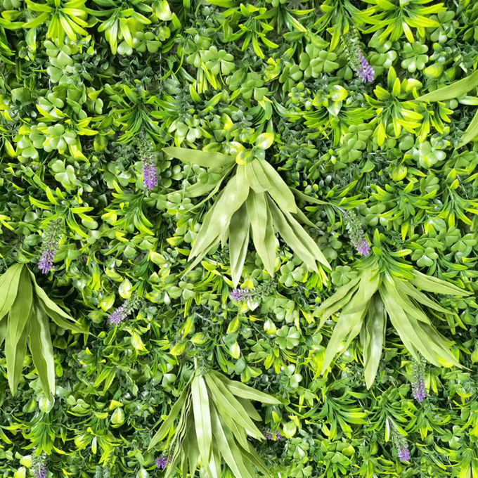 Mur artificiel d'usine de jardin de barrière de PE Leaf Boxwood Hedge de vert vertical de panneau